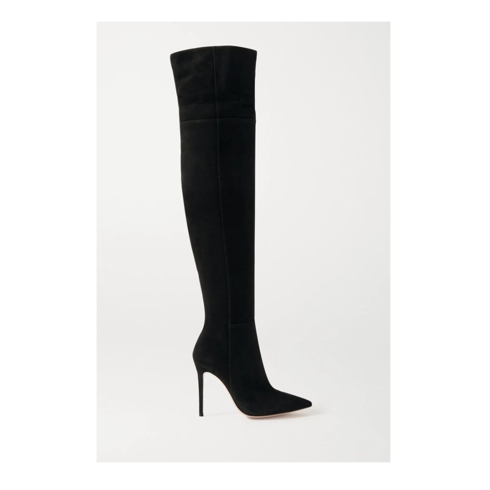 GIANVITO ROSSI 105 suede over-the-knee boots